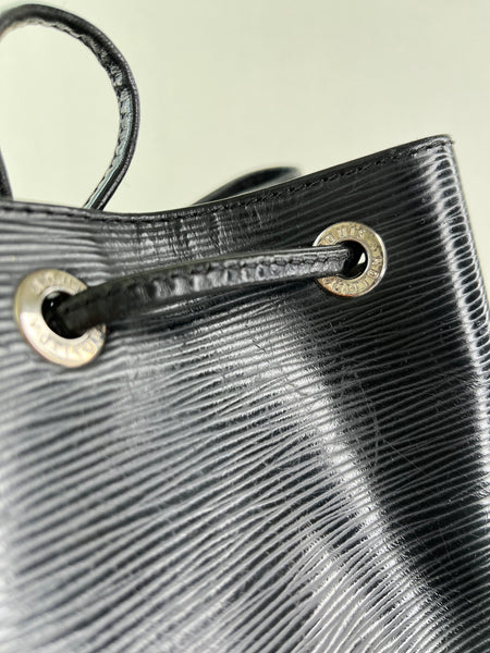 LOUIS VUITTON Black Epi Leather Petit Noe Shoulder Bag