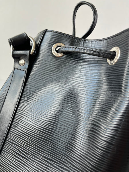 LOUIS VUITTON Black Epi Leather Petit Noe Shoulder Bag
