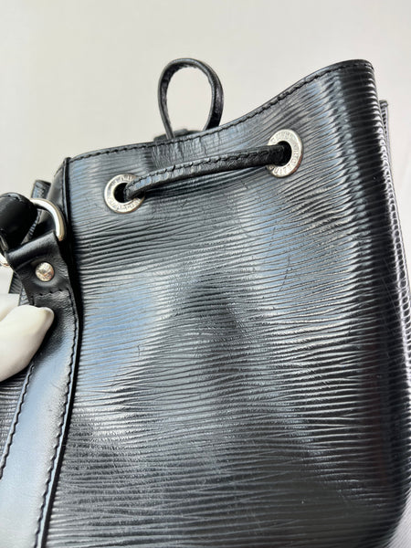 LOUIS VUITTON Black Epi Leather Petit Noe Shoulder Bag
