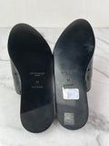 Givenchy Black Patent Leather Logo Label Mules Size 36