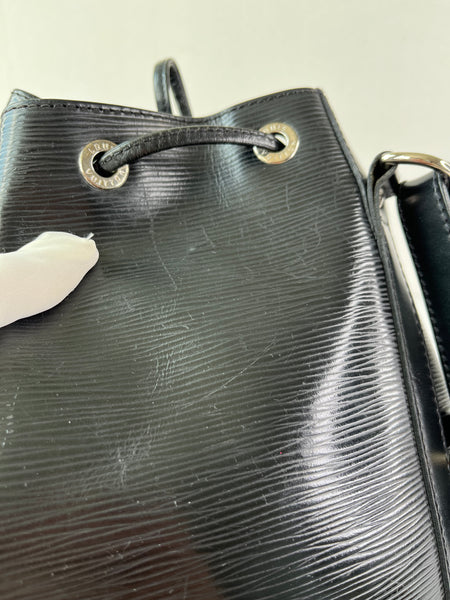 LOUIS VUITTON Black Epi Leather Petit Noe Shoulder Bag