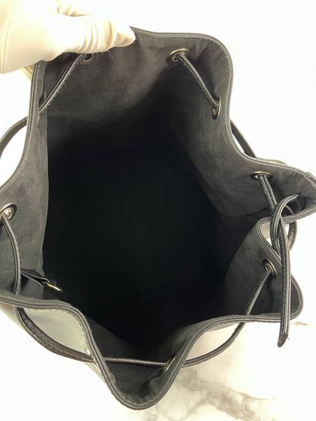 LOUIS VUITTON Black Epi Leather Petit Noe Shoulder Bag