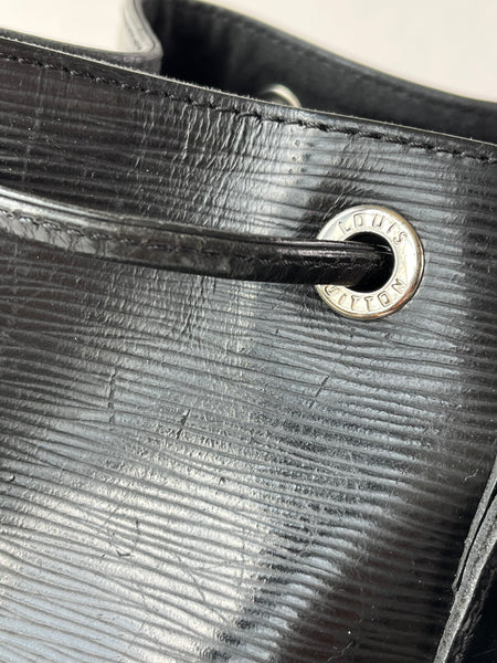 LOUIS VUITTON Black Epi Leather Petit Noe Shoulder Bag