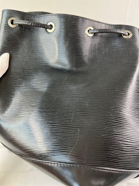 LOUIS VUITTON Black Epi Leather Petit Noe Shoulder Bag