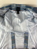SMYTHE Patch Pocket Blazer Blue Tartan Size 10 (Fits US 6/8)