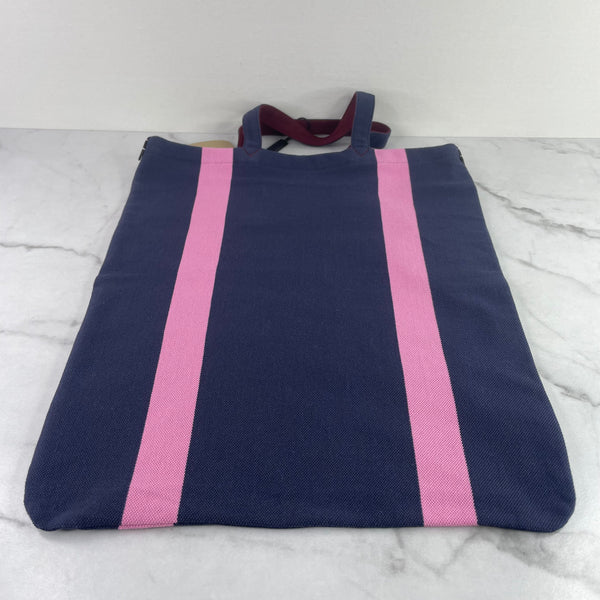 Burberry Navy/Rose Pink Shopper Tote