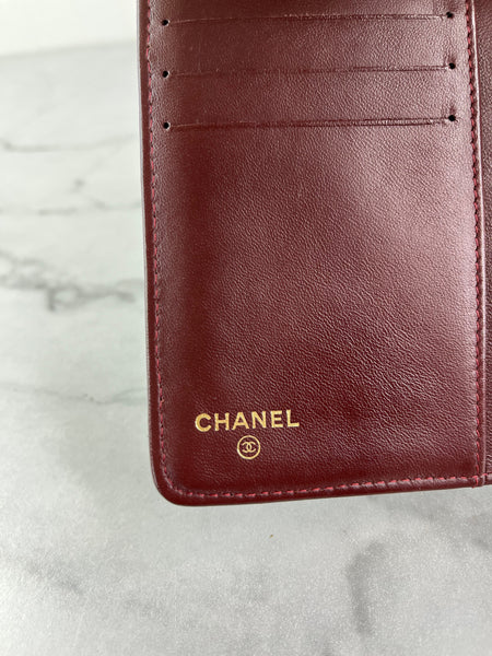 Chanel Black L-Zip Lambskin Wallet