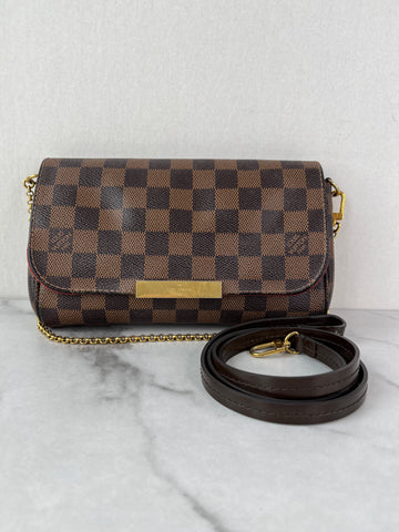 LOUIS VUITTON Damier Ebene Favorite PM Crossbody/Shoulder Bag
