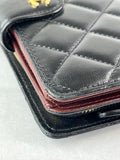 Chanel Black L-Zip Lambskin Wallet