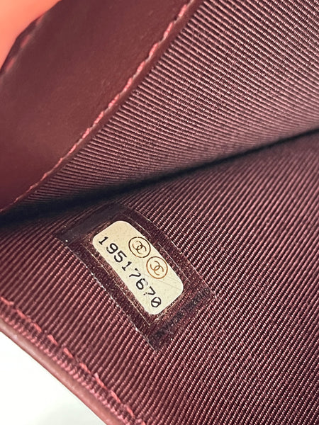 Chanel Black L-Zip Lambskin Wallet