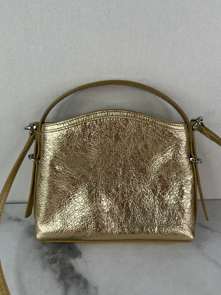 Givenchy Metallic Gold Nano Voyou crossbody/shoulder bag