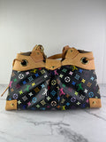 LOUIS VUITTON Monogram Black Multicolor Ursula Shoulder Bag