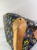 LOUIS VUITTON Monogram Black Multicolor Ursula Shoulder Bag