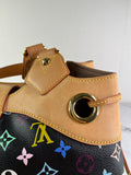 LOUIS VUITTON Monogram Black Multicolor Ursula Shoulder Bag