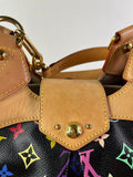 LOUIS VUITTON Monogram Black Multicolor Ursula Shoulder Bag