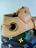 LOUIS VUITTON Monogram Black Multicolor Ursula Shoulder Bag