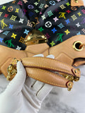 LOUIS VUITTON Monogram Black Multicolor Ursula Shoulder Bag