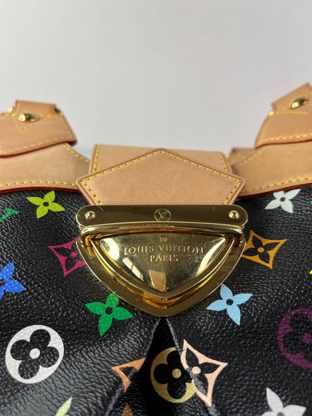 LOUIS VUITTON Monogram Black Multicolor Ursula Shoulder Bag