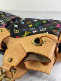 LOUIS VUITTON Monogram Black Multicolor Ursula Shoulder Bag