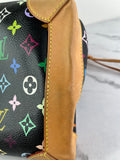 LOUIS VUITTON Monogram Black Multicolor Ursula Shoulder Bag