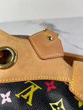 LOUIS VUITTON Monogram Black Multicolor Ursula Shoulder Bag