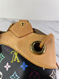 LOUIS VUITTON Monogram Black Multicolor Ursula Shoulder Bag