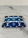 LOUIS VUITTON Blue ESCALE Medium Pochette Kirigami Passport Holder/Pouch