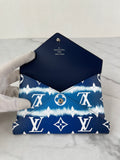 LOUIS VUITTON Blue ESCALE Medium Pochette Kirigami Passport Holder/Pouch