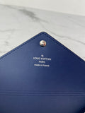 LOUIS VUITTON Blue ESCALE Medium Pochette Kirigami Passport Holder/Pouch