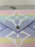 LOUIS VUITTON Pastel ESCALE Large Pochette Kirigami Clutch/Pouch