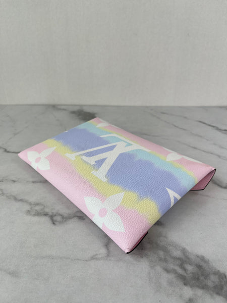 LOUIS VUITTON Pastel ESCALE Large Pochette Kirigami Clutch/Pouch