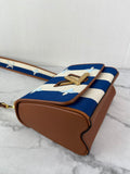 LOUIS VUITTON Multicolor TWIST MM Embroidered Stripe Canvas Shoulder/Crossbody Bag