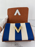 LOUIS VUITTON Multicolor TWIST MM Embroidered Stripe Canvas Shoulder/Crossbody Bag