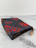 LOUIS VUITTON Monogram Coquelicot/Denim Jungle Dots Toiletry Pouch 26