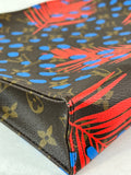 LOUIS VUITTON Monogram Coquelicot/Denim Jungle Dots Toiletry Pouch 26