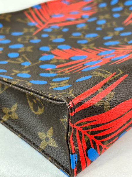 LOUIS VUITTON Monogram Coquelicot/Denim Jungle Dots Toiletry Pouch 26