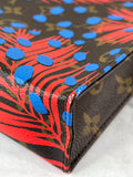 LOUIS VUITTON Monogram Coquelicot/Denim Jungle Dots Toiletry Pouch 26
