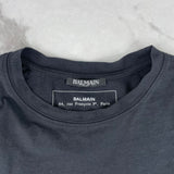 Balmain Unisex Black Printed Logo T Shirt Size Men’s XXS (fits Ladies XS/S)
