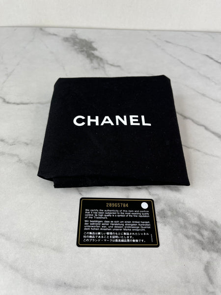 CHANEL Black Caviar Quilted Large Vanity Pouch