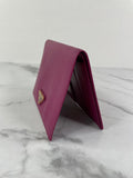 PRADA Deep Pink Saffiano Passport Holder/Wallet