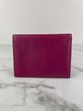 PRADA Deep Pink Saffiano Passport Holder/Wallet