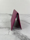 PRADA Deep Pink Saffiano Passport Holder/Wallet