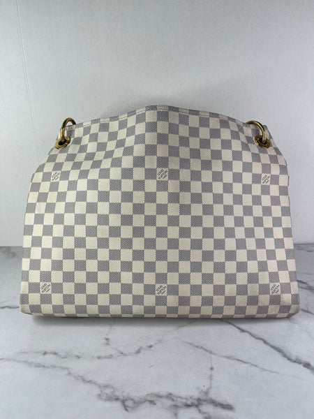 LOUIS VUITTON Damier Azur Artsy MM Shoulder Bag