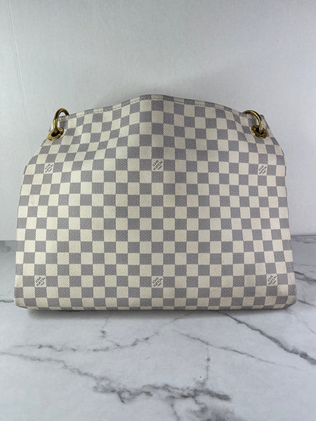 LOUIS VUITTON Damier Azur Artsy MM Shoulder Bag