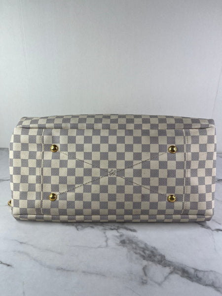 LOUIS VUITTON Damier Azur Artsy MM Shoulder Bag