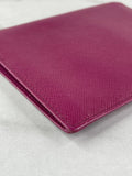PRADA Deep Pink Saffiano Passport Holder/Wallet