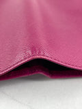 PRADA Deep Pink Saffiano Passport Holder/Wallet