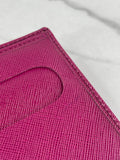 PRADA Deep Pink Saffiano Passport Holder/Wallet