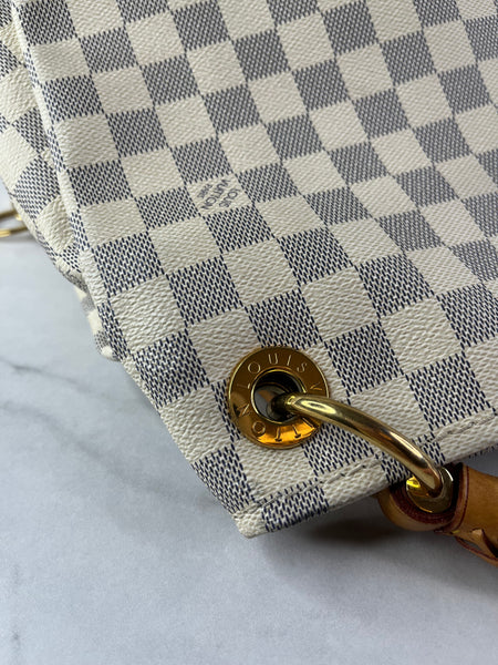 LOUIS VUITTON Damier Azur Artsy MM Shoulder Bag