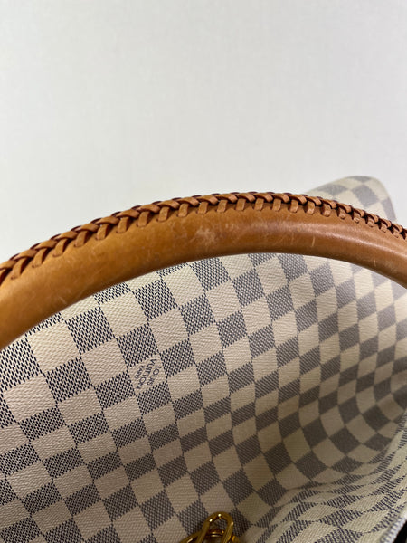 LOUIS VUITTON Damier Azur Artsy MM Shoulder Bag